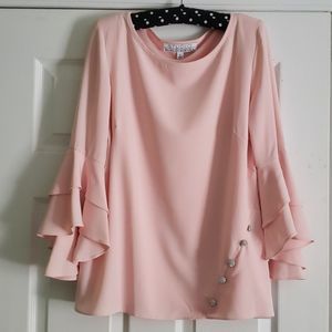 BADGLEY MISCHKA tiered-sleeve blouse